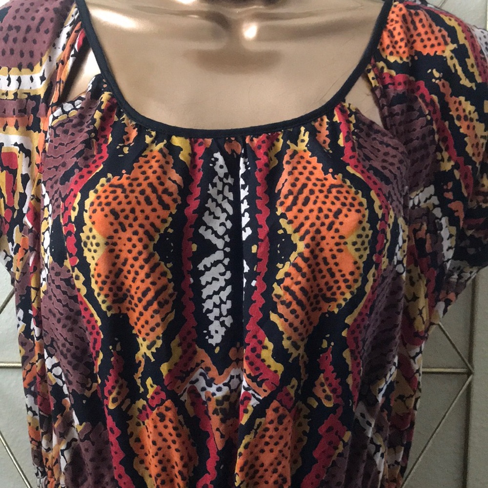 Reptile Print Cotton Dress